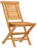 vidaXL Gartenstühle klappbar 47x63x90cm Teak Massivholz 8er-Set (3155048)