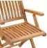 vidaXL Gartenstühle 2 Stk. Teak Massivholz beige Kissen (3062409)
