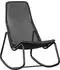 Woood Tom Outdoor-Schaukelstuhl Rattan, Schwarz (64231014-0)