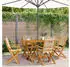 vidaXL Gartenstühle klappbar Akazienholz beige 4er-Set (3214571)