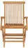 vidaXL Gartenstühle Teakholz mit weinroten Kissen, 8er-Set (3072913)