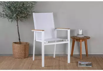 Gardenson Set 2er-Set Texas ca. 56x90x60 cm Weiß ca. 56x90x60 cm Weiß Metall 56x90x60 cm 02615032401