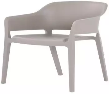 Gardenson Stuhl Giethoorn mit Armlehne 77.5x55x54.5 cm (BxTxH) hellgrau 4 Stk.