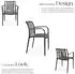 TecTake Alcudia anthrazit 2er Set 58x54.50x80.50 cm