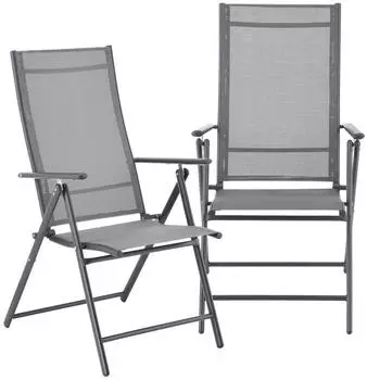 en.casa -Set Hellgrau Metall 2-Sitzer 57x105x68 cm