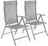 Songmics Foldable adjustable garden chair x2 grey