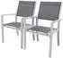 Habitat et Jardin Tropic garden armchair x2 dark grey