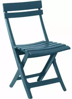 Grosfillex Miami foldable garden chair mineral blue