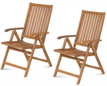 Fieldmann Foldable adjustable garden chair x2 (FDZN 4001 T)
