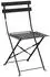 Bolero Foldable steel garden chair x2 black