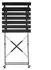 Bolero Foldable steel garden chair x2 black