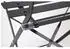 Bolero Foldable steel garden chair x2 black