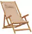 vidaXL Strandstühle 2 Stk Klappbar Taupe Stoff und Massivholz 3214488