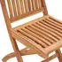 vidaXL Gartenstühle 2 Stk mit Cremen Kissen Teak Massivholz 3062435