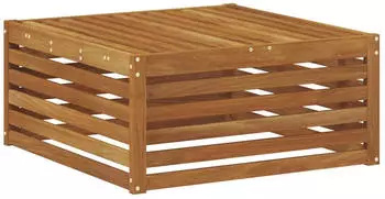 vidaXL Outdoor-Fu&szlig;hocker Natur 79 x 79 x 37 cm Massivholz Akazie 900557