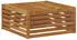 vidaXL Outdoor-Fußhocker Natur 79 x 79 x 37 cm Massivholz Akazie 900557