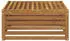 vidaXL Outdoor-Fußhocker Natur 79 x 79 x 37 cm Massivholz Akazie 900557