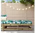 vidaXL Gartenhocker mit Kissen 2 Stk Kiefernholz Imprägniert 825589