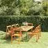 vidaXL Klappbare Gartenstühle 8 Stk Massivholz Akazie 3104965