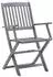 vidaXL Klappbare Gartenstühle 8 Stk mit Kissen Massivholz Akazie 3078265