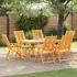 vidaXL Gartenstühle 6 Stk Verstellbar Massivholz Akazie 3154135