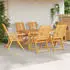 vidaXL Gartenstühle 6 Stk Verstellbar Massivholz Akazie 3154135