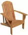 Deluke Adirondack-Stuhl MARKUS mit Auflage Natur Eukalyptus Liegestuhl Adirondack Gartenstuhl Sonnenliege