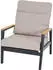 Siena Garden Cortina Loungesessel verstellbar Aluminium/Rope/Polypropylen Dunkelgrau Sand