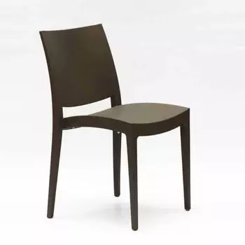 Grand Soleil Trieste Stuhl Polypropylen Braun, 24er-Set (s6225mk24pz)