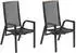 Merxx Tilos Gartensessel 2er-Set Aluminium/Akazie, Gasdruckfeder (50977-217)