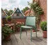 CLP Meton Gartenstuhl mit Lehne, stapelbar, Kunststoff, Olivgrün (325910)