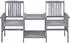 vidaXL Gartenlounge-Set mit Teetisch und Kissen Akazien-Massivholz (3061304)