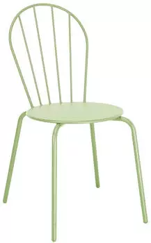 Bolero Adeline Beistellstuhl Hellgrün UV-beständig, 4er-Set (HZ363)