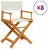 vidaXL Klappbare Gartenstühle 8 Stk. Cremeweiß Stoff (3208912)
