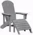 vidaXL Adirondack-Stuhl HDPE Hellgrau