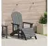 vidaXL Adirondack-Stuhl HDPE Hellgrau