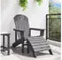 vidaXL Adirondack-Stuhl HDPE Hellgrau