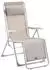 Hespéride Silos Outdoor Reclining Armchair, Epoxy-Treated Steel flax