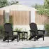 vidaXL Gartenstuhl 2 Stk Schwarz 82 x 74 x 92 cm Polyethylen 3335828