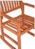 Deluke Outdoor-Schaukelstuhl CEDRIC Natur Eukalyptus Gartenstuhl Relaxsessel Garten Balkon Outdoor