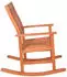 Deluke Outdoor-Schaukelstuhl CEDRIC Natur Eukalyptus Gartenstuhl Relaxsessel Garten Balkon Outdoor