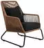 Brafab Midway Loungesessel Geflecht natur, Aluminium schwarz, inkl. Kissen (5031-8-61-81)