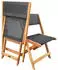 Habitat et Jardin Seoul foldable garden chair x2 black