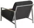 Brafab Naos Loungesessel Edelstahlgestell mit Kissen, Nearly Black