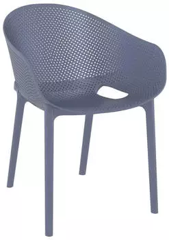 CLP Sky Pro Bistrostuhl Kunststoff stapelbar dunkelgrau (319881)