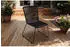 sam Outdoor-Seilstuhl Schwarz mit Eisen-Gestell in Schwarz ISRA 4er Set