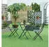 en.casa Klappstuhl Sande 2er Set bis 110 kg Metall Schwarz 84,5x42x50 cm