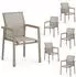 Idimex Grau Metall 68x86x56 cm