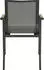 Ambia Garden Stapelsessel Anthrazit Natur Schwarz Holz Metall Textil Teakholz massiv eckig 57x87x70 cm