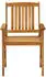 vidaXL Gartenstühle 4 Stk Massivholz Akazie 311848